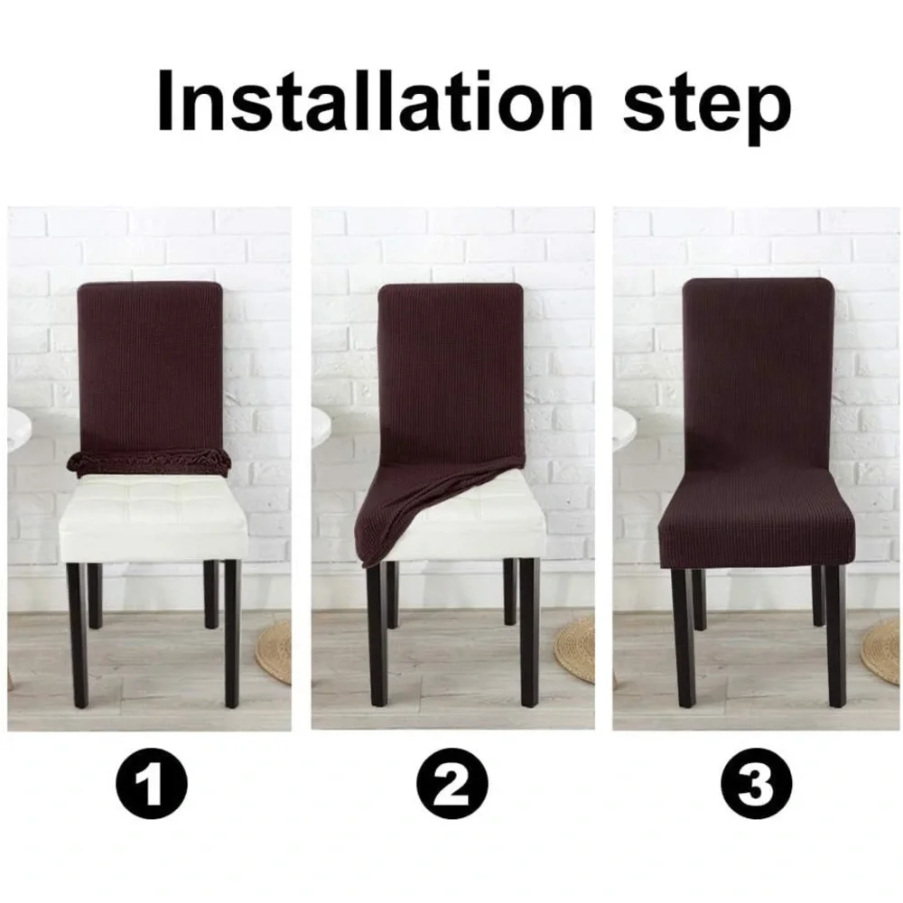 Sophisticated Dark Brown Chair Cover